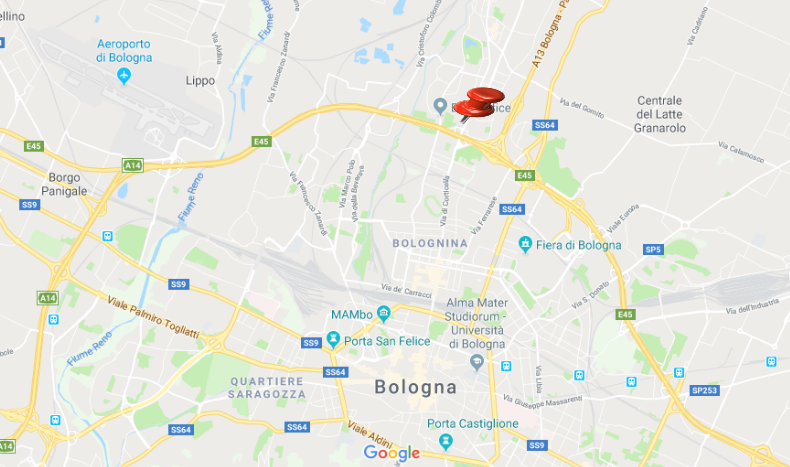 Mappa filiale Alumotion a Bologna