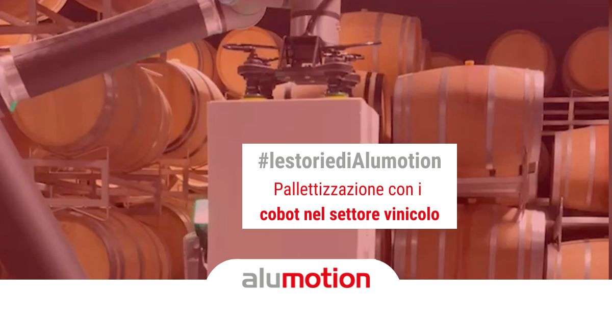 Cobot pallettizzazione settore vinicolo