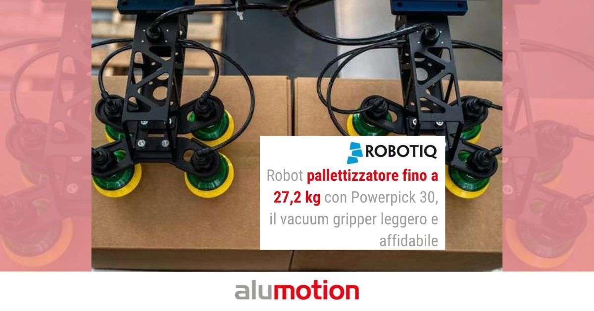 vacuum gripper Robotiq pallettizzatore 27 kg