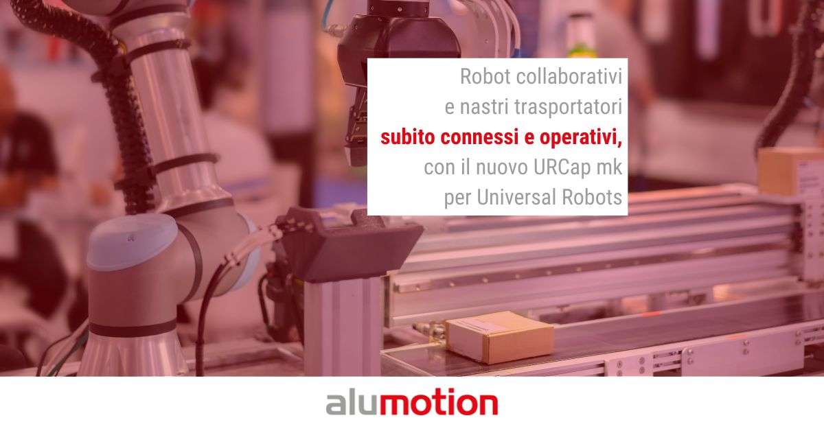 URCap mk Technology Group per cobot e nastro trasportatore