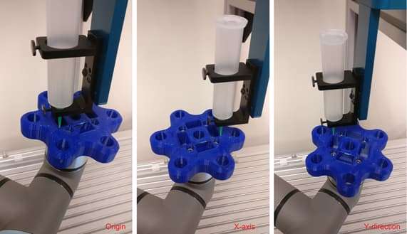cobot Universal Robots programmato con G-Code