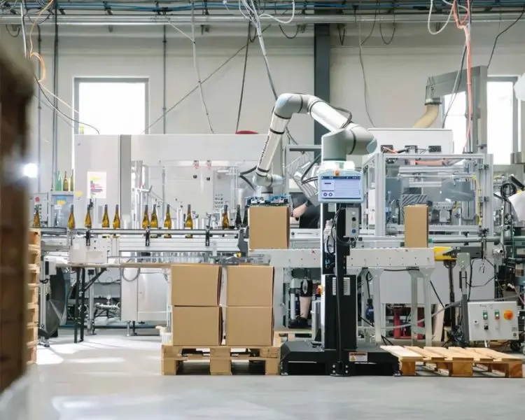 Soluzioni di pallettizzazione robotizzata con cobot Alumotion